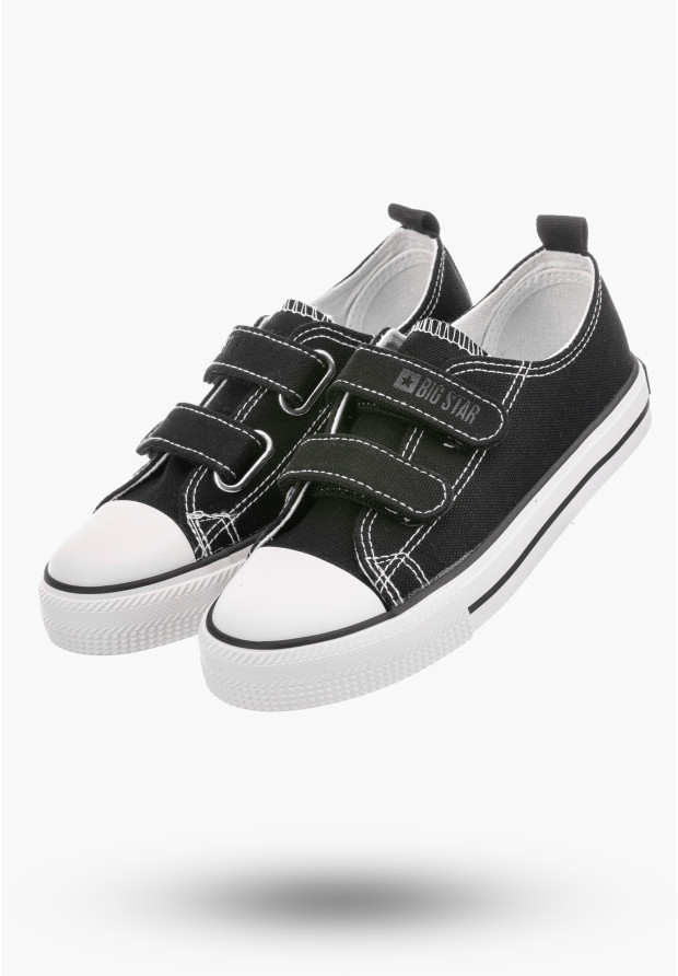 Trampki Dziecięce BIG STAR Czarne Buty na rzepy OO374008