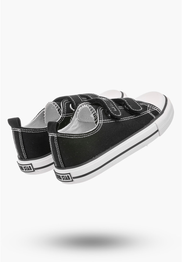 Trampki Dziecięce BIG STAR Czarne Buty na rzepy OO374008