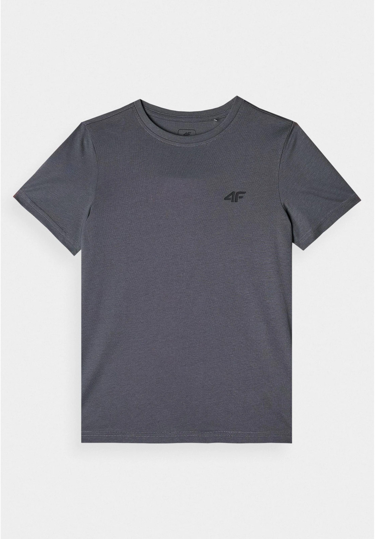 Koszulka Chłopięca 4F T-shirt Bawełniany Grafitowy TTSHM1626