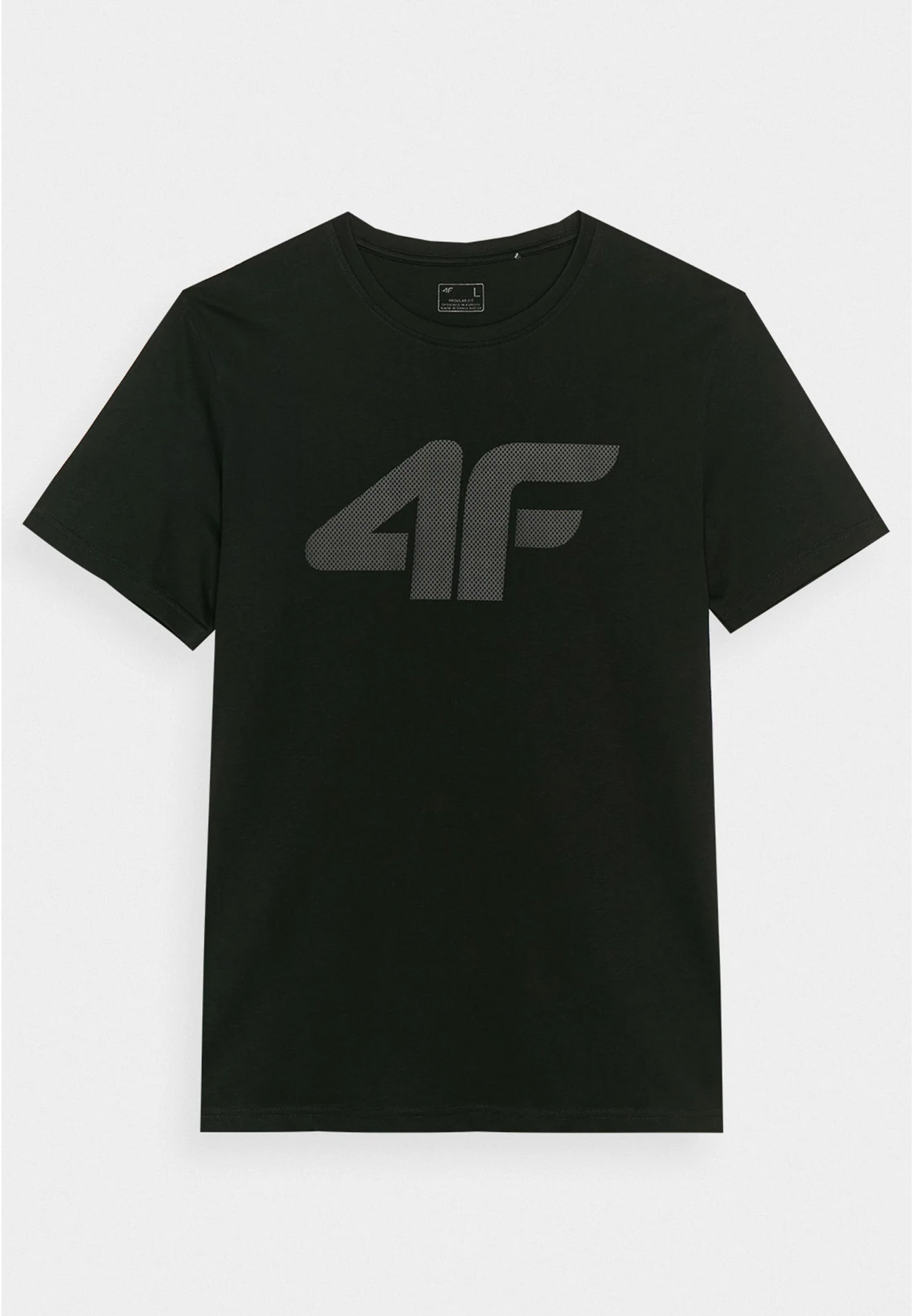 Koszulka Męska 4F Sportowy T-shirt Czarny Regular TTSHM1155