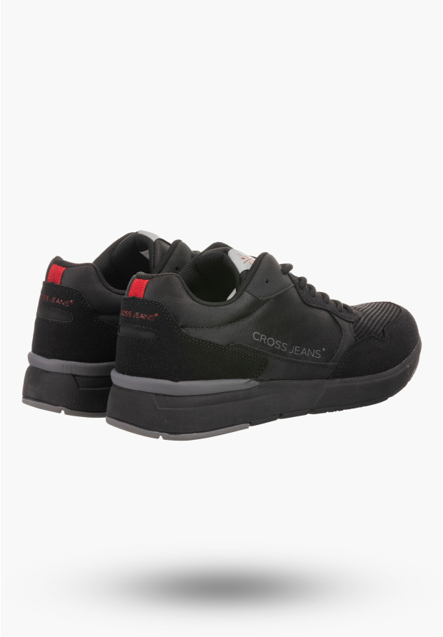 Buty Męskie Cross Jeans Czarne Sneakersy LL1R4053C