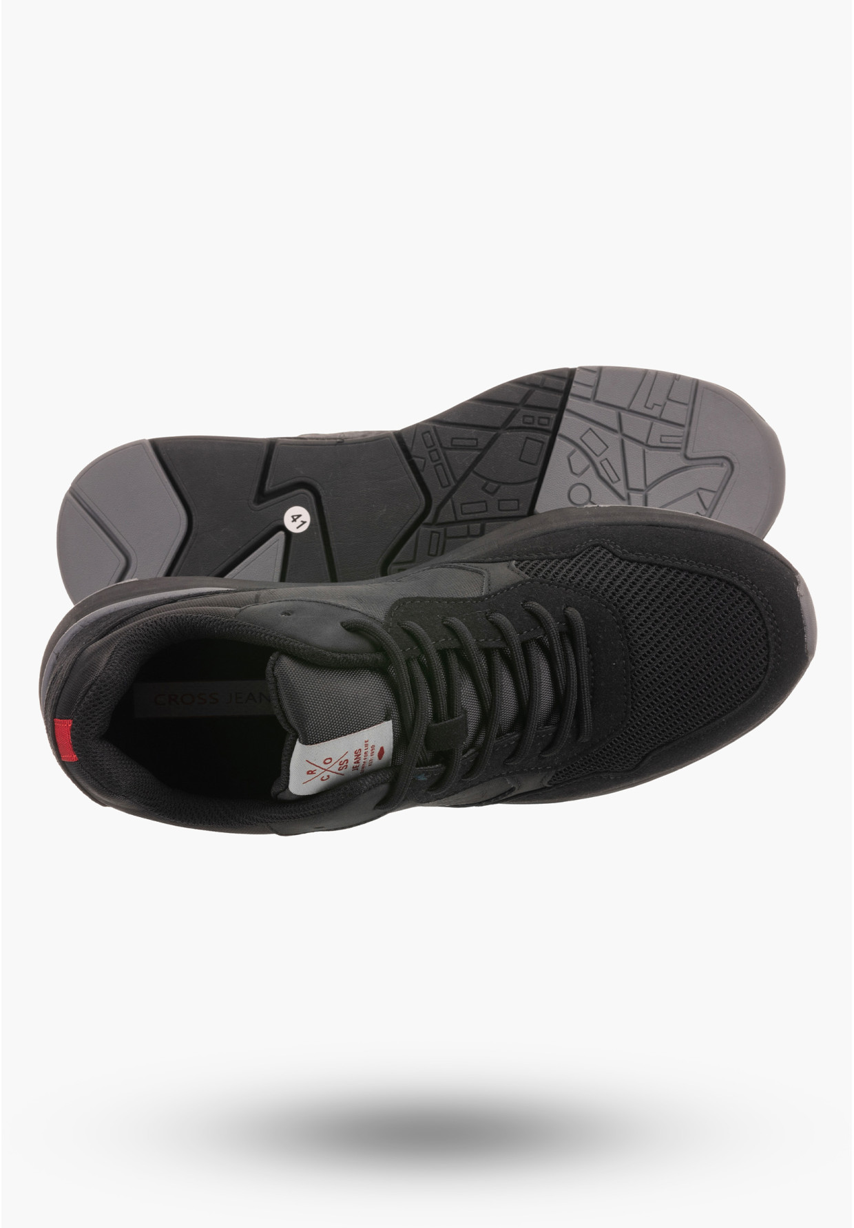 Buty Męskie Cross Jeans Czarne Sneakersy LL1R4053C