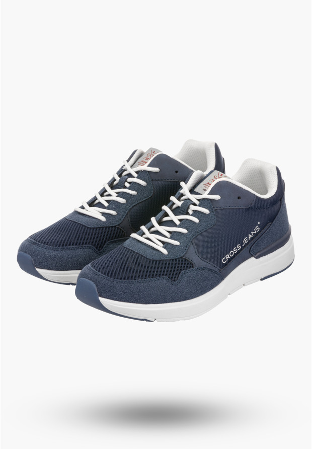Buty Męskie Cross Jeans Granatowe Sneakersy LL1R4054