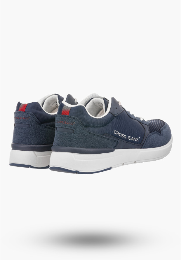 Buty Męskie Cross Jeans Granatowe Sneakersy LL1R4054