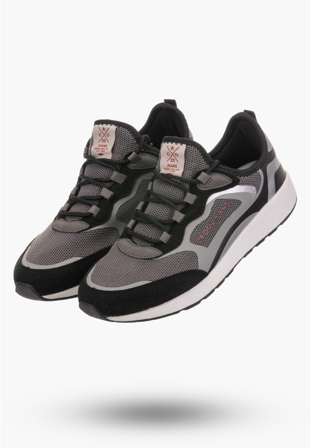 Buty Damskie Cross Jeans Sneakersy Sportowe Czarne HH2R4058C