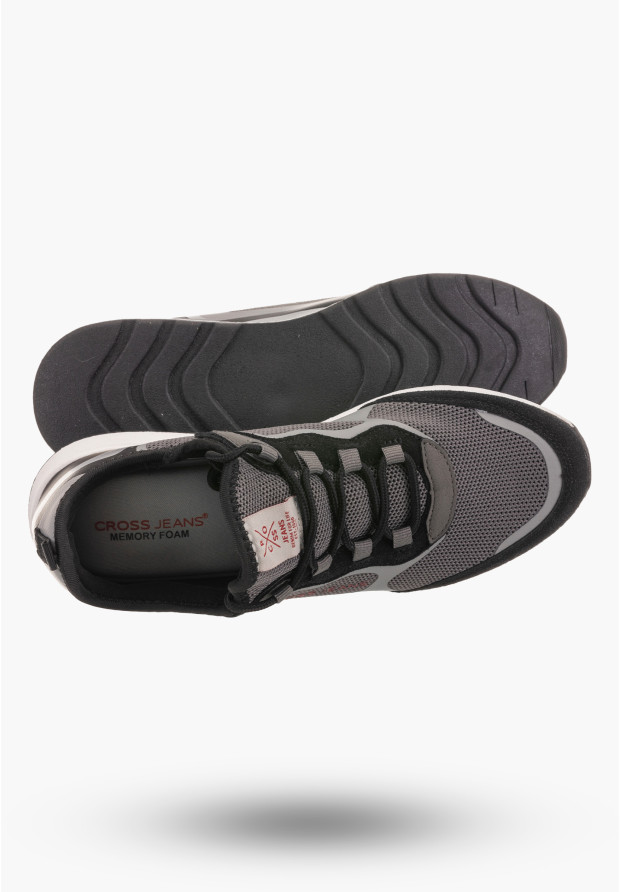Buty Damskie Cross Jeans Sneakersy Sportowe Czarne HH2R4058C