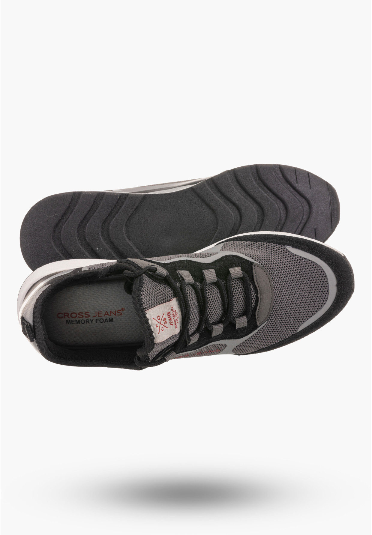 Buty Damskie Cross Jeans Sneakersy Sportowe Czarne HH2R4058C