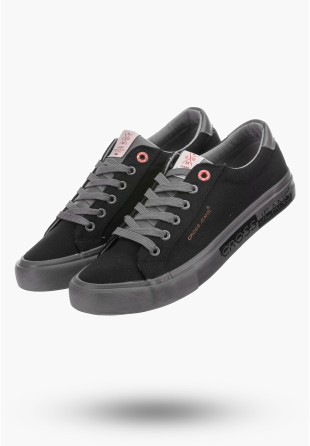 Buty Męskie Cross Jeans Trampki Czarne JJ1R4026C