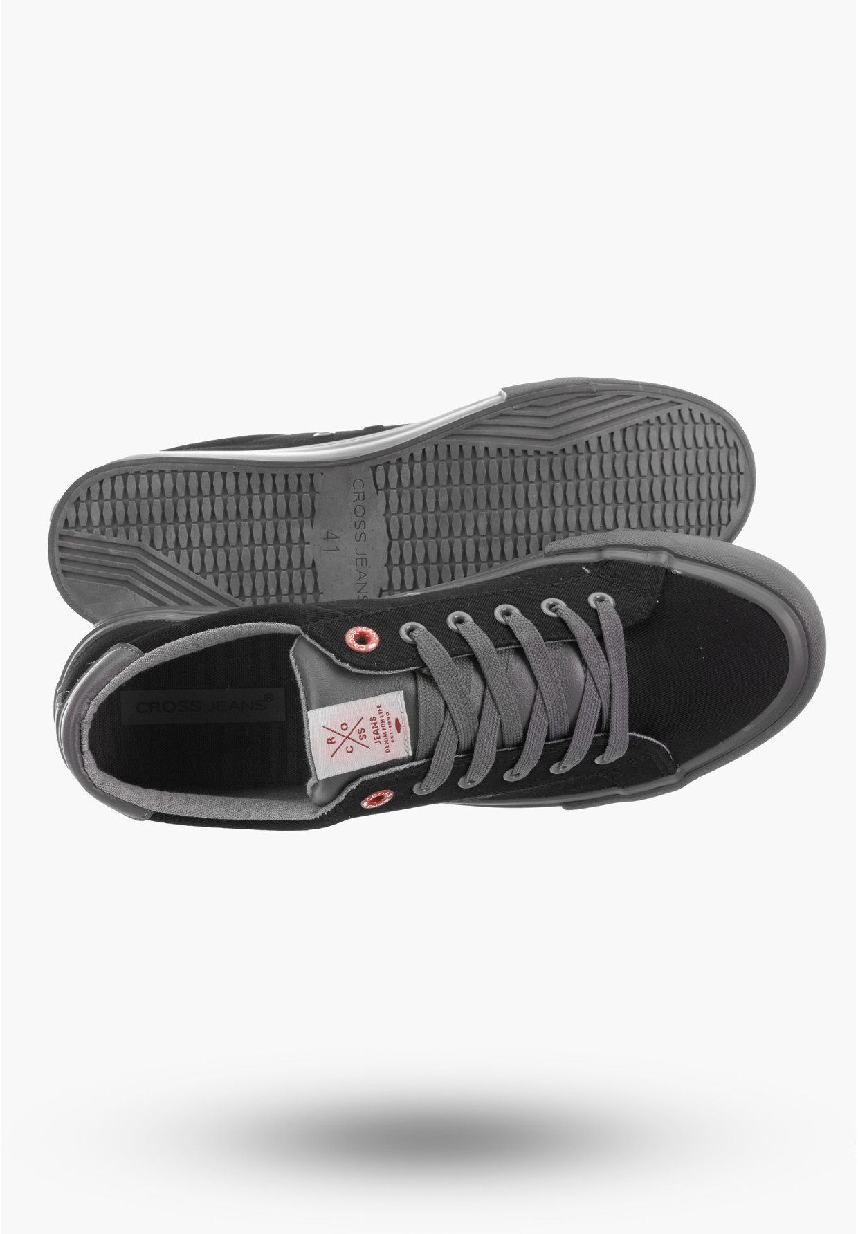 Buty Męskie Cross Jeans Trampki Czarne JJ1R4026C