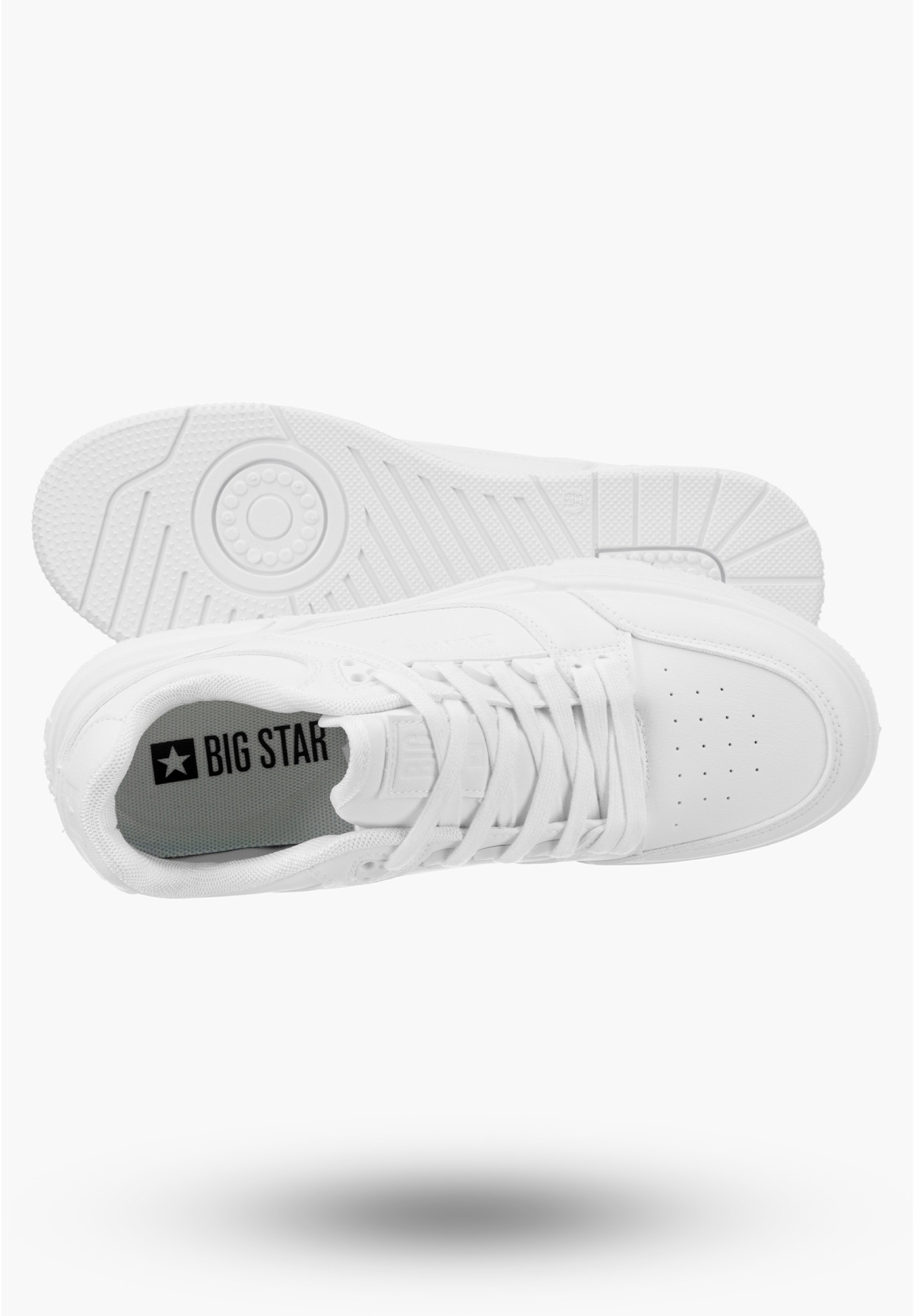 Buty Męskie Big Star Sneakersy Białe OO174671