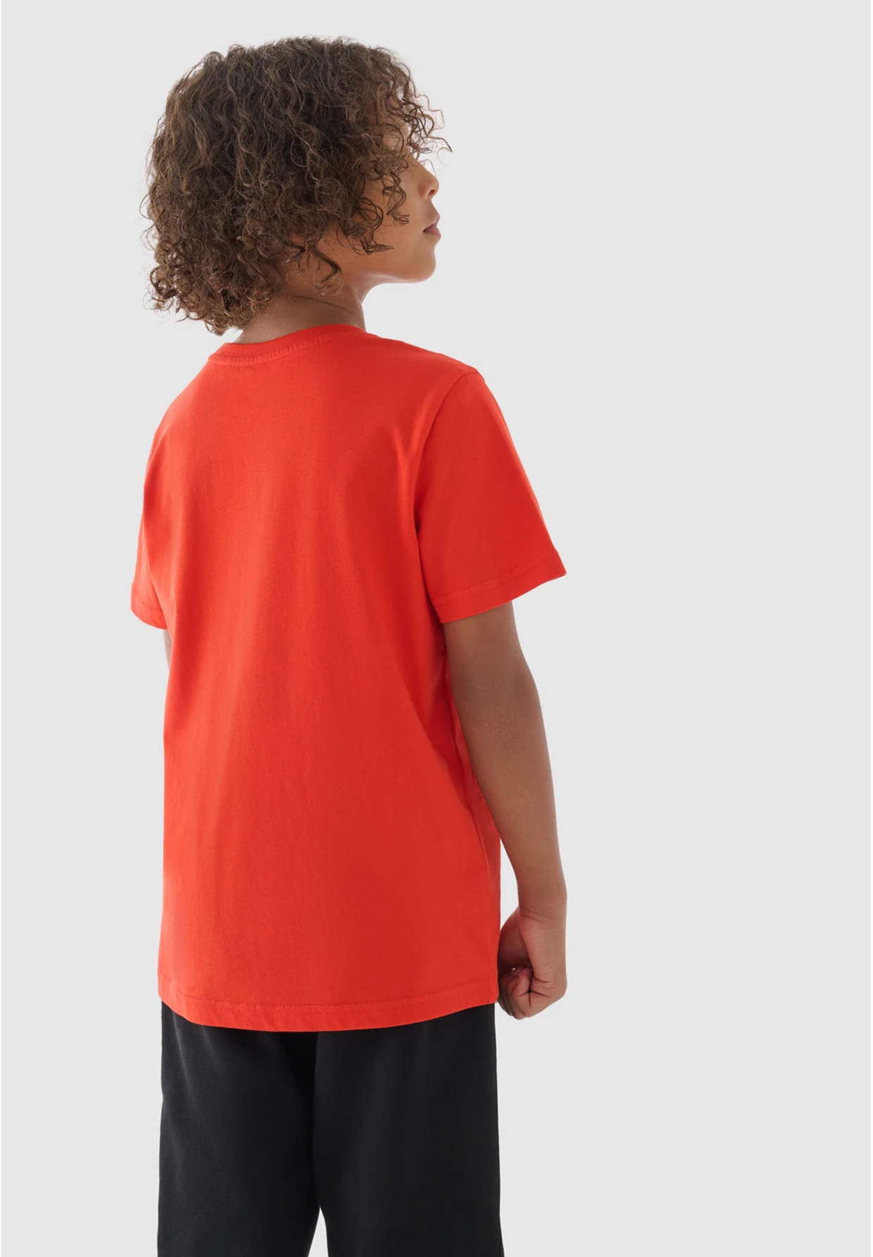 Koszulka 4F Pomarańczowy T-shirt chłopięcy Regular 4FJWMM00TTSHM1627