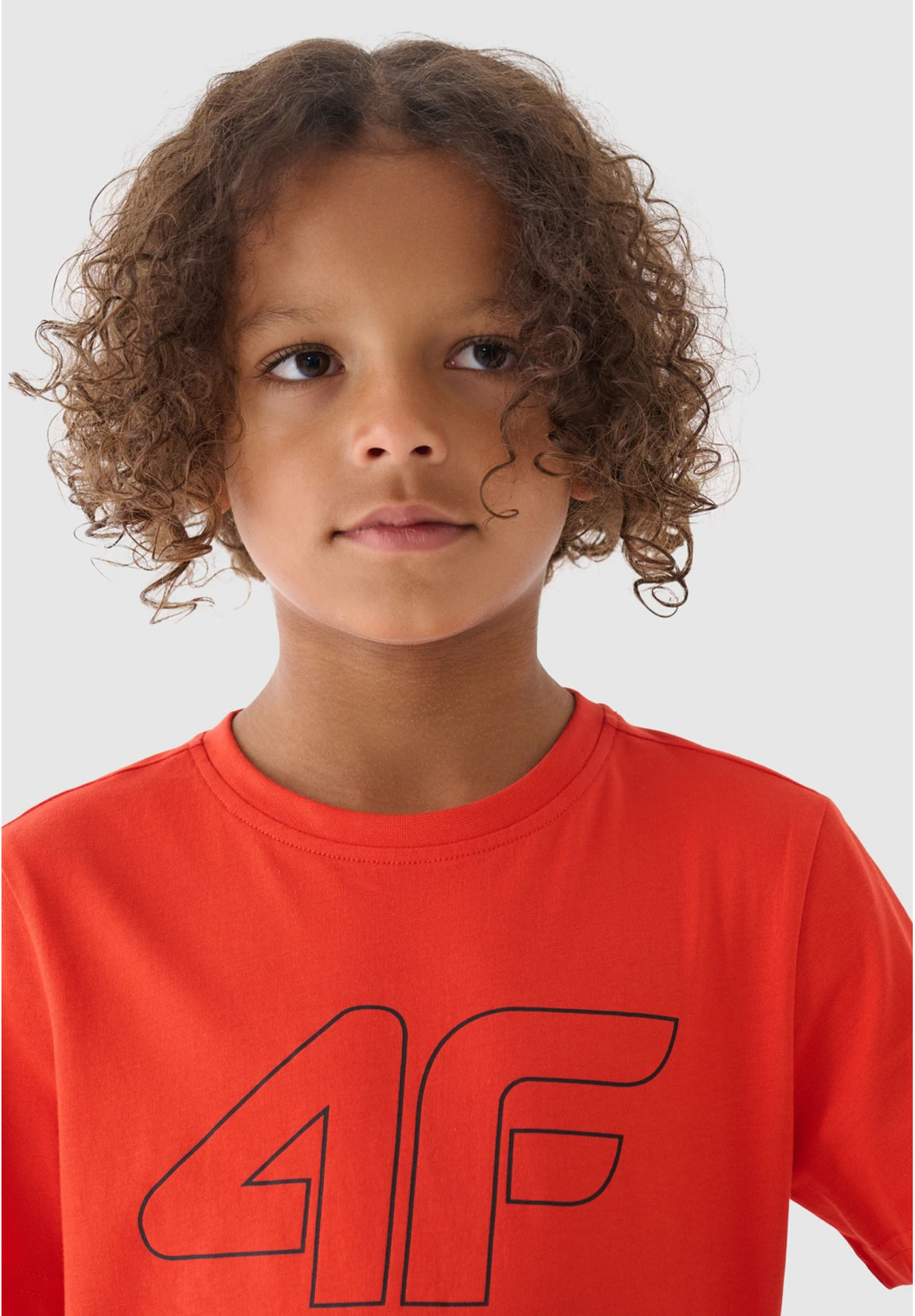 Koszulka 4F Pomarańczowy T-shirt chłopięcy Regular 4FJWMM00TTSHM1627