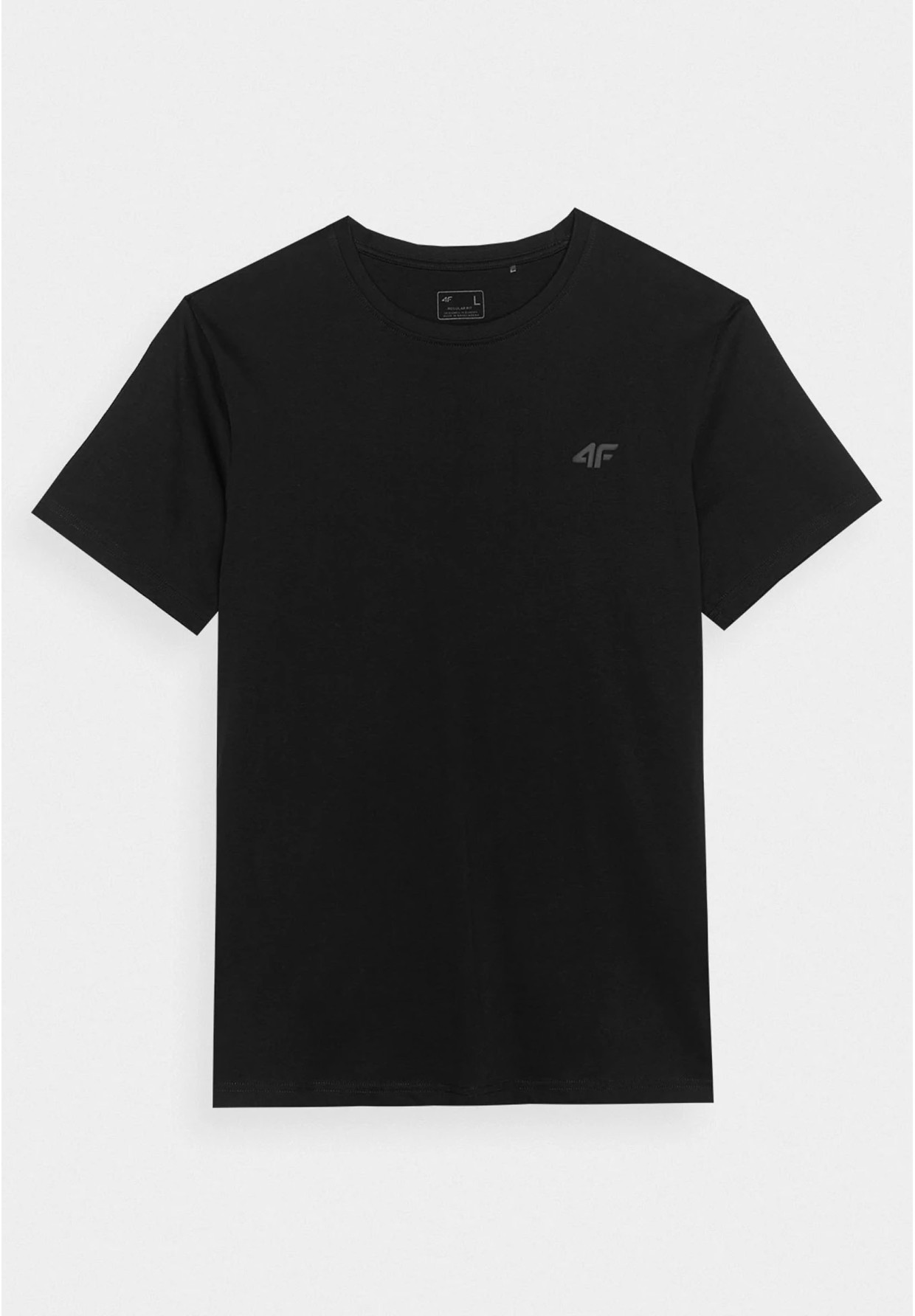 Koszulka Męska 4F Sportowy T-shirt Czarny Regular TTSHM1154