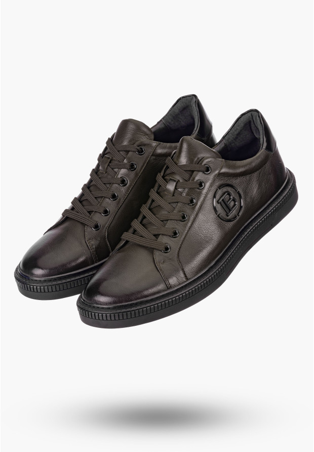 Buty Męskie JOHN DOUBARE Skórzane Brązowe Półbuty QA530D