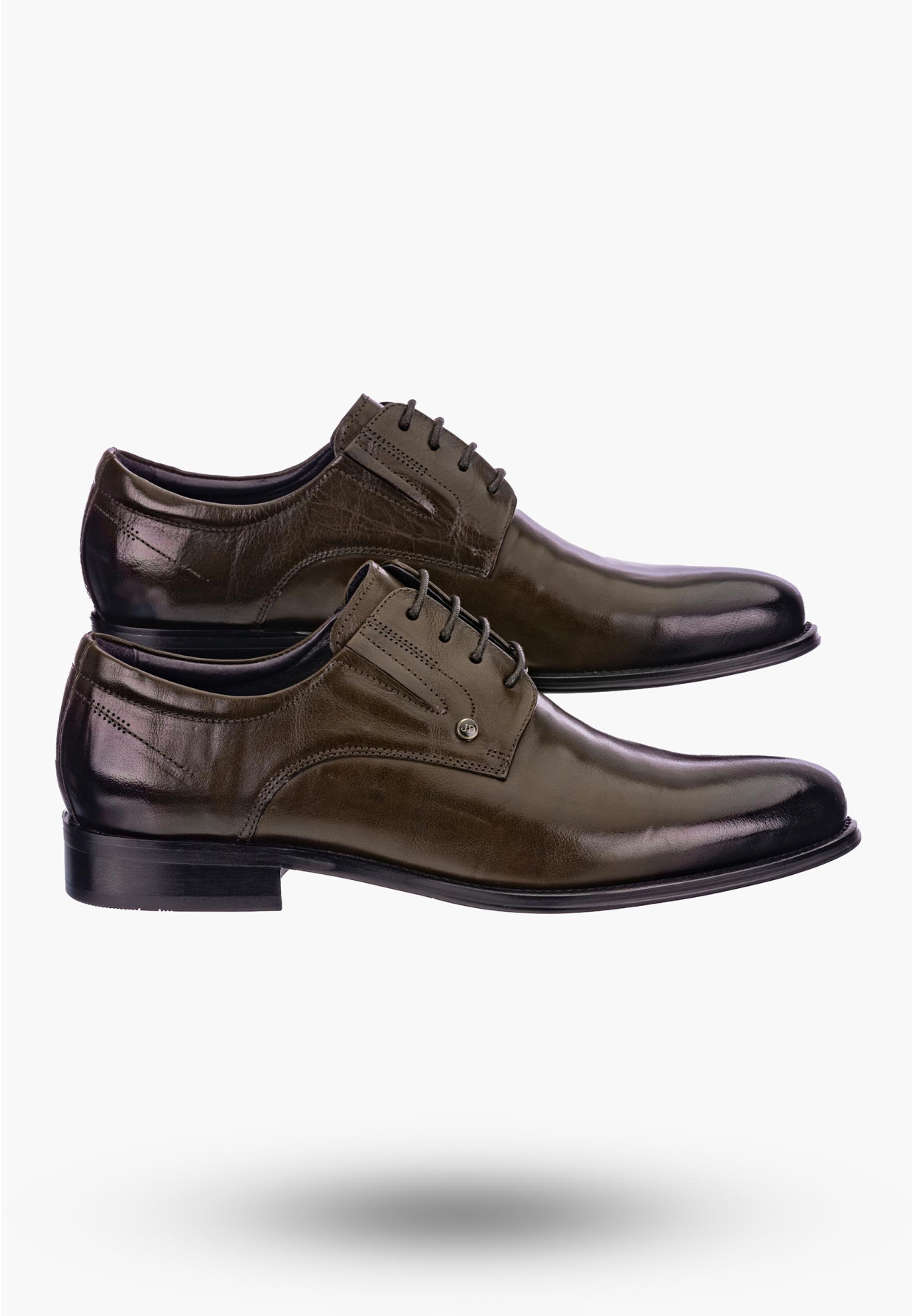Buty Męskie JOHN DOUBARE Skórzane Brązowe Półbuty QA526
