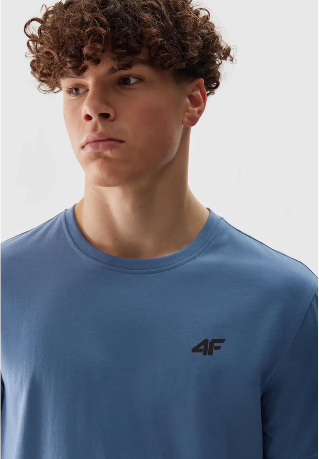 Koszulka Męska 4F Granatowy Sportowy T-shirt Regular 4FWSS24TTSHM1900