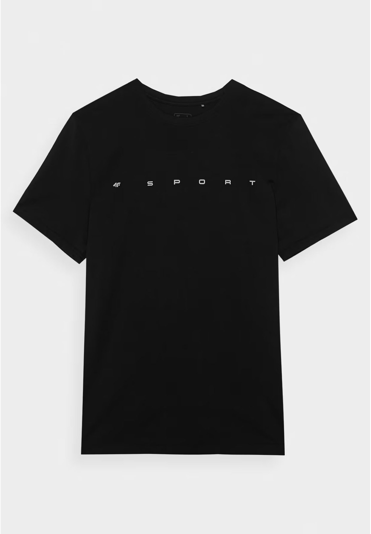 Koszulka Męska 4F Sportowy T-shirt Czarny Regular TTSHM1283