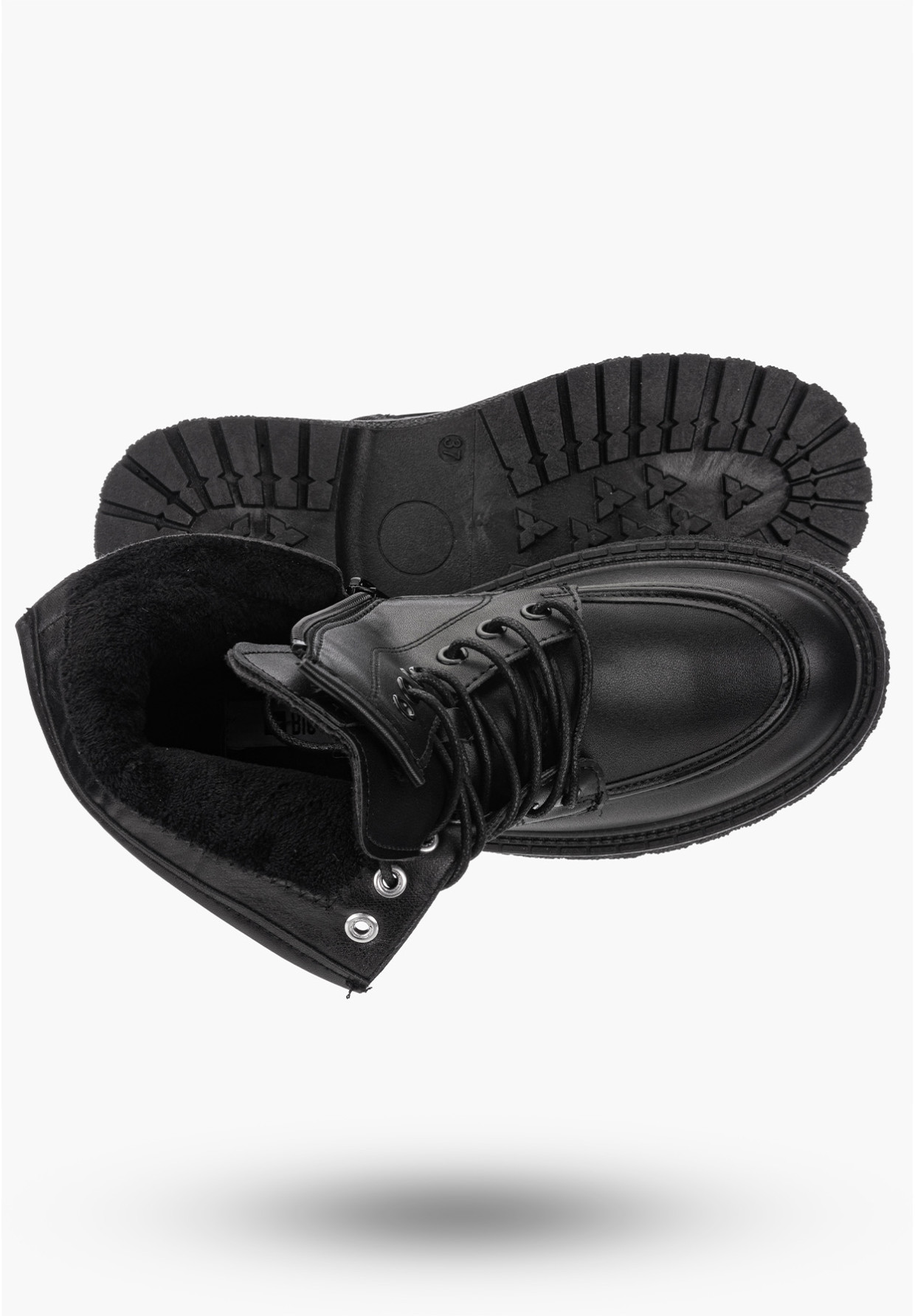 Buty Damskie BIG STAR Botki Ocieplane Czarne OO274A124