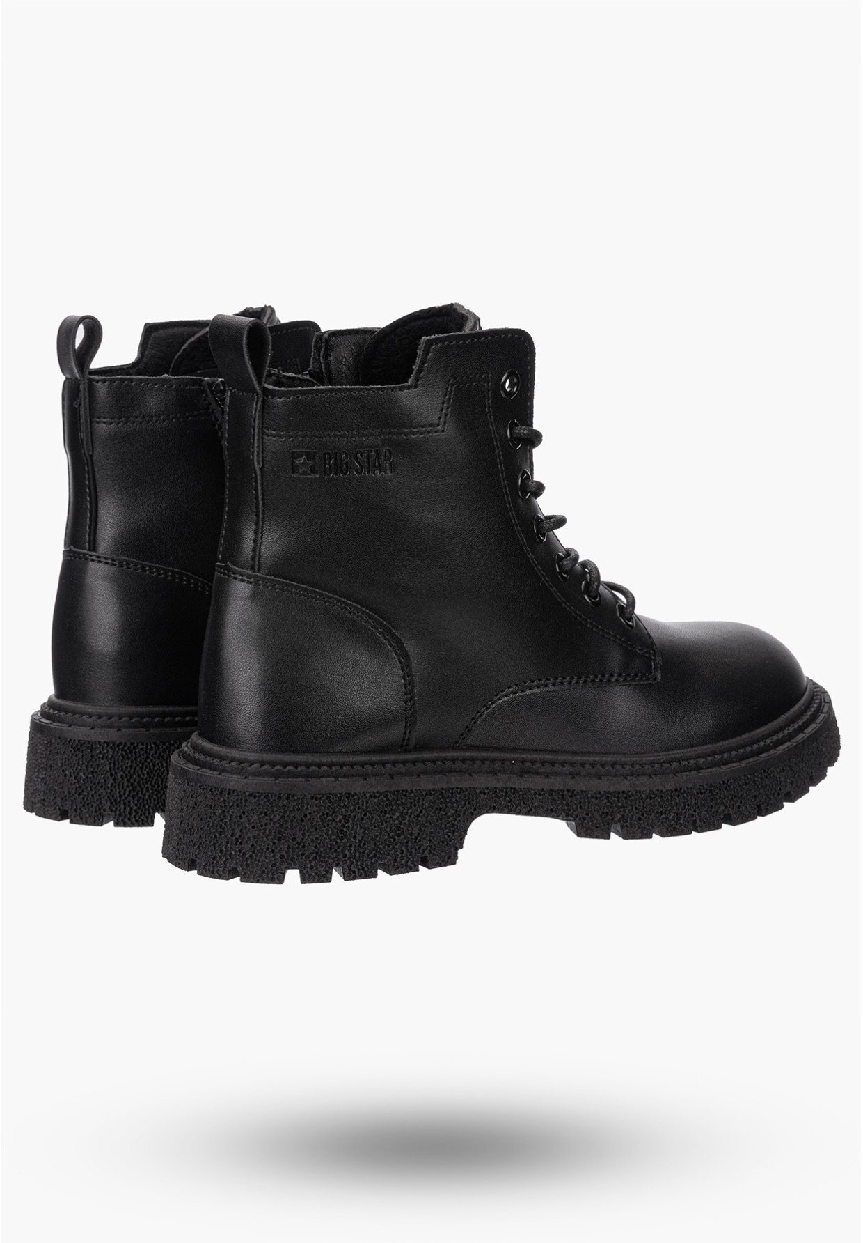 Buty Damskie BIG STAR Botki Ocieplane Czarne OO274A126