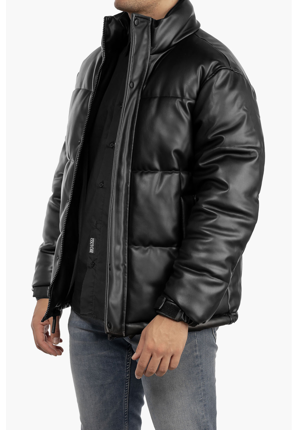 Kurtka Męska ZARA Skajka Puchowa Czarna Pikowana OVERSIZE 12-K-2024