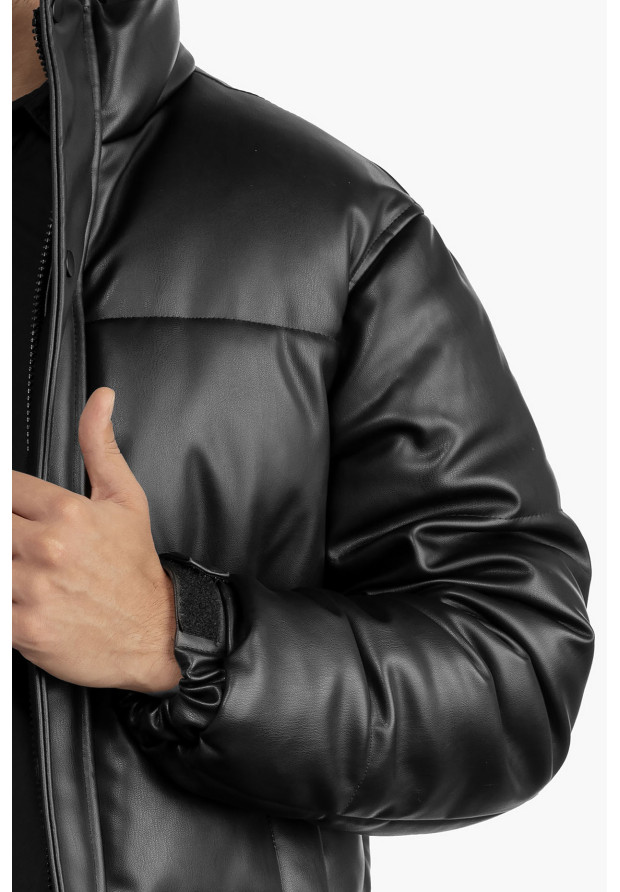 Kurtka Męska ZARA Skajka Puchowa Czarna Pikowana OVERSIZE 12-K-2024