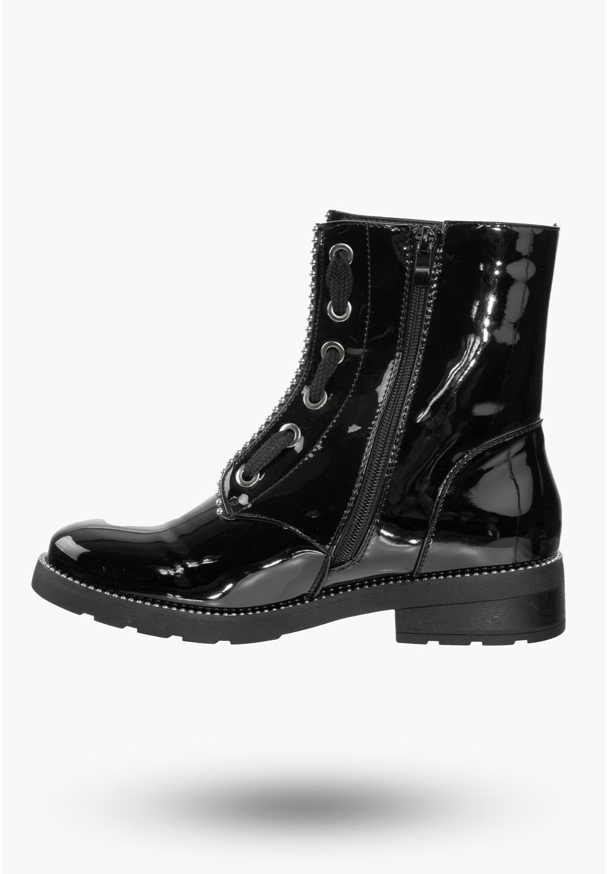 Buty Damskie Botki Czarne Trzewiki Na Zimę J20X2