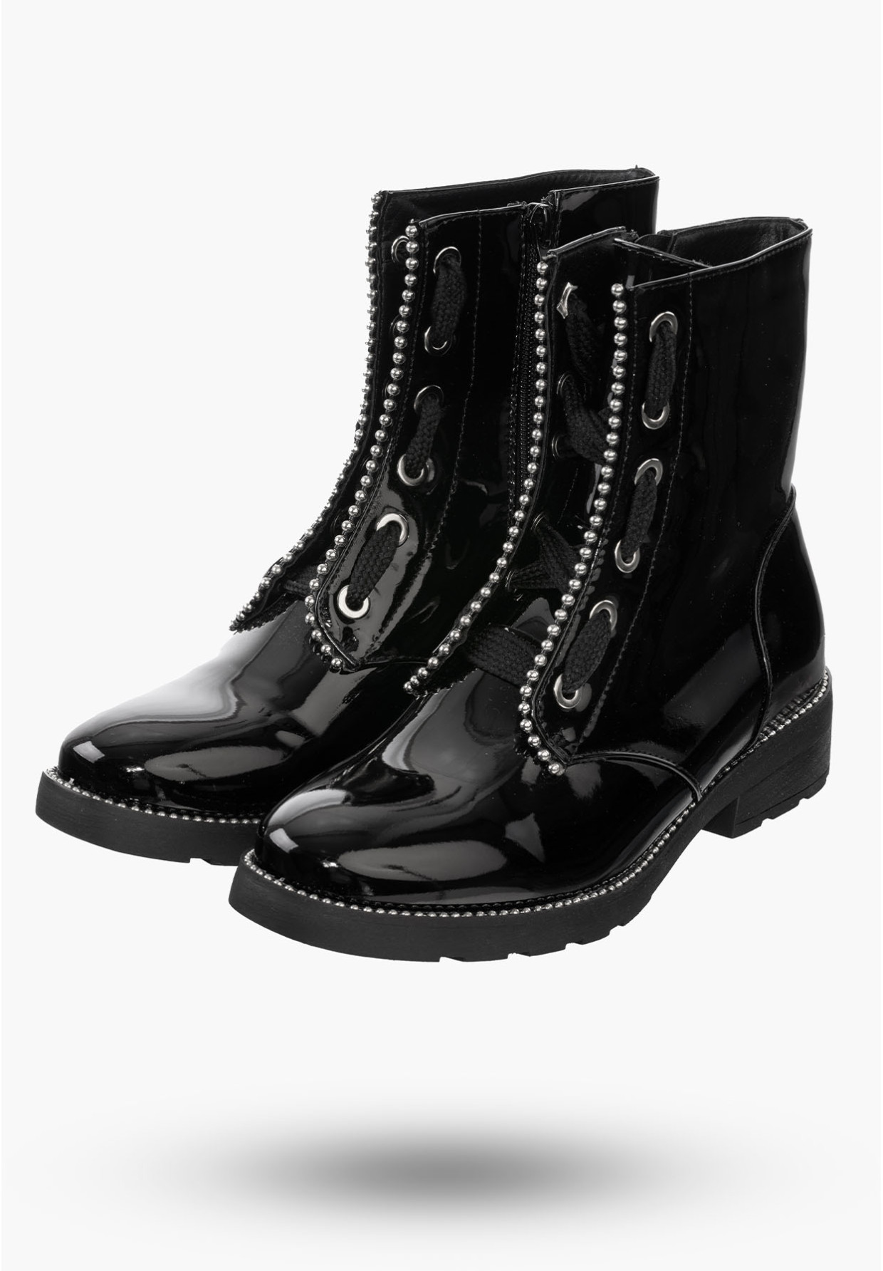 Buty Damskie Botki Czarne Trzewiki Na Zimę J20X2