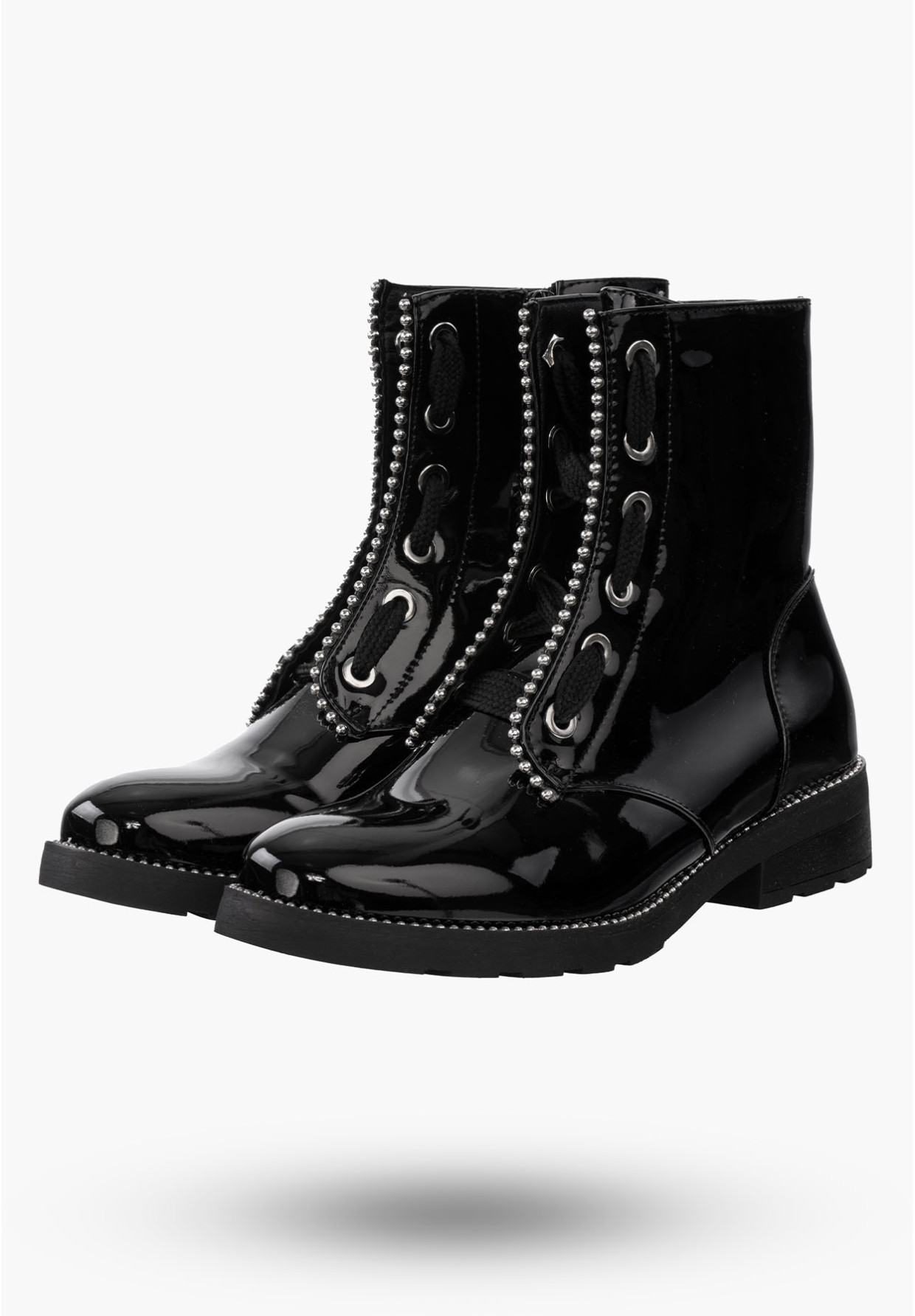 Buty Damskie Botki Czarne Trzewiki Na Zimę J20X2