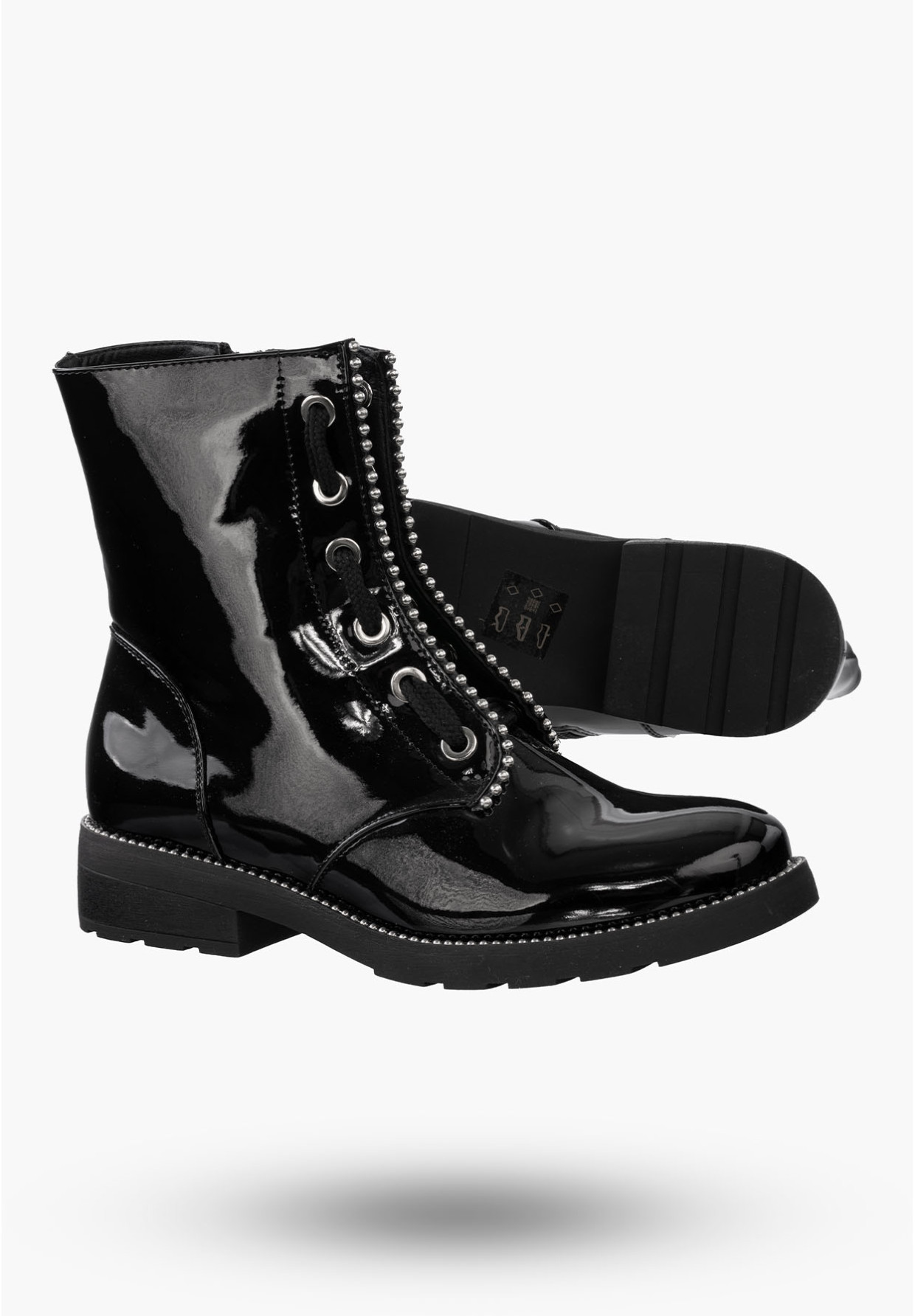 Buty Damskie Botki Czarne Trzewiki Na Zimę J20X2