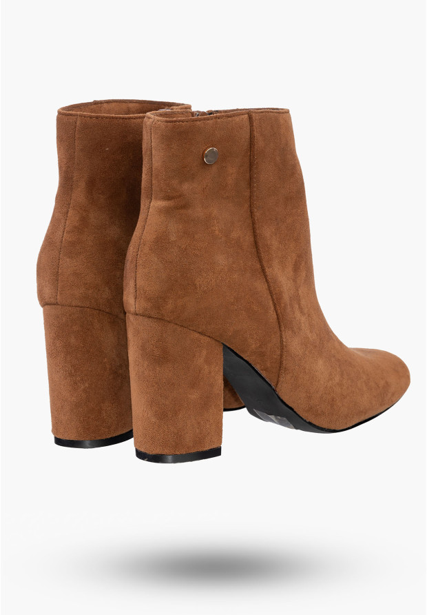 Buty Damskie Botki Camel Na Obcasie Na Zimę D201X2