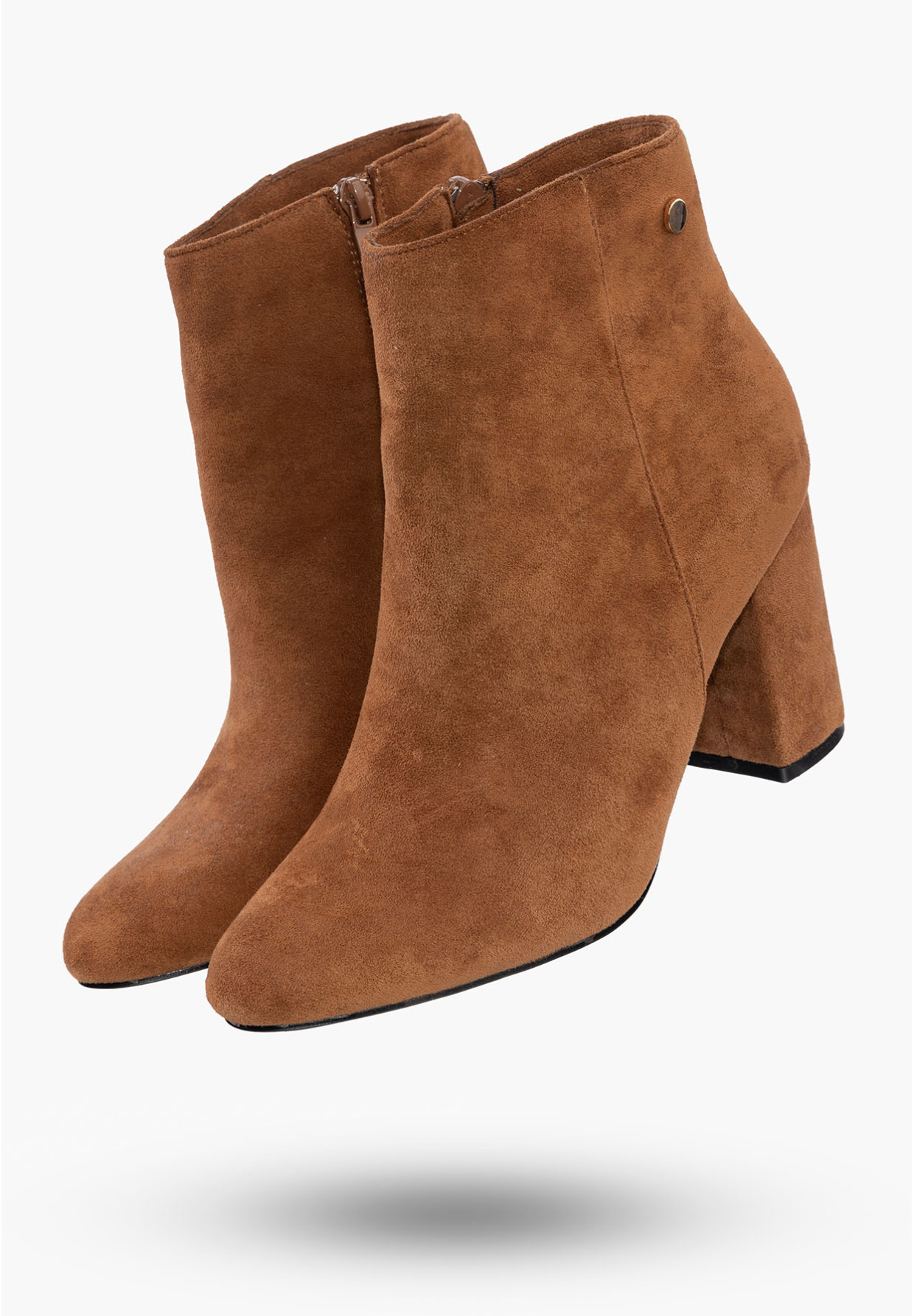 Buty Damskie Botki Camel Na Obcasie Na Zimę D201X2