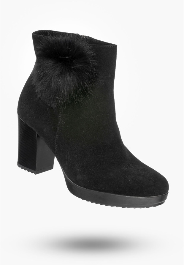 Buty Damskie Botki Czarne...