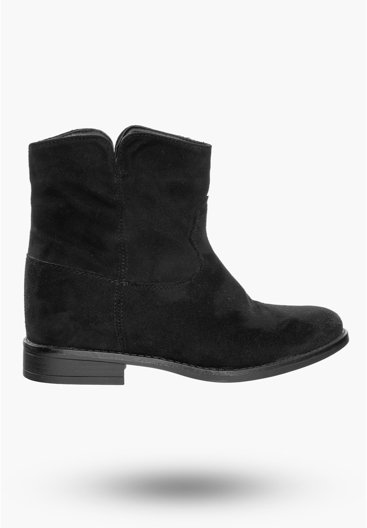 Buty Damskie Botki Stylowe Czarne Z Ekologicznej Skóry Na Zimę G20X1