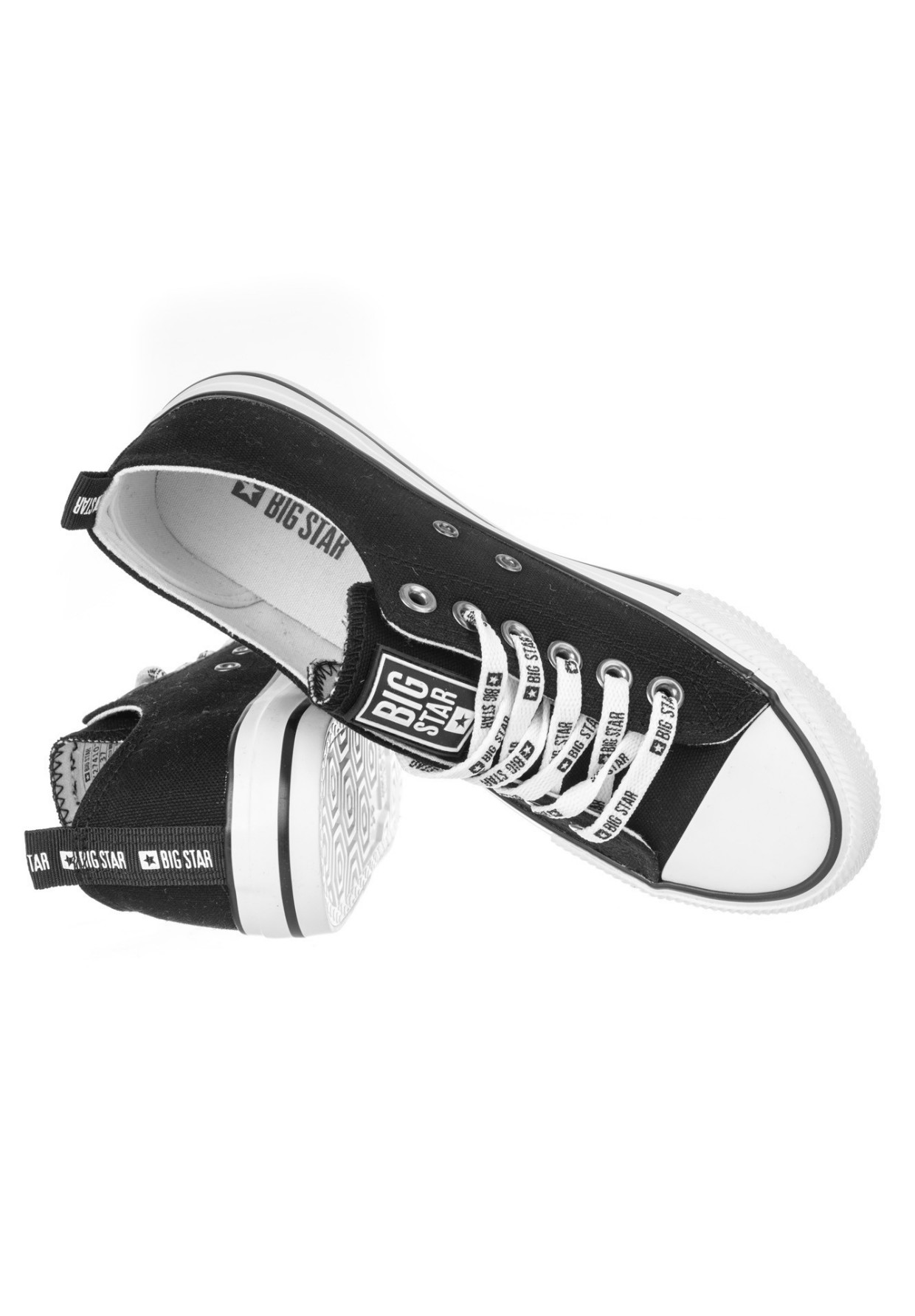 Trampki Męskie Big Star Czarne KK174049