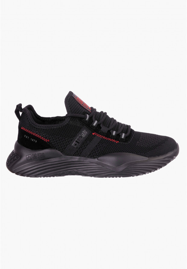 Sneakersy Męskie Big Star Czarne KK174255