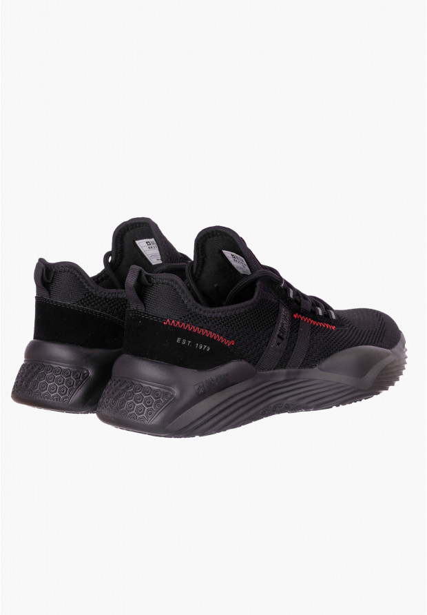 Sneakersy Męskie Big Star Czarne KK174255