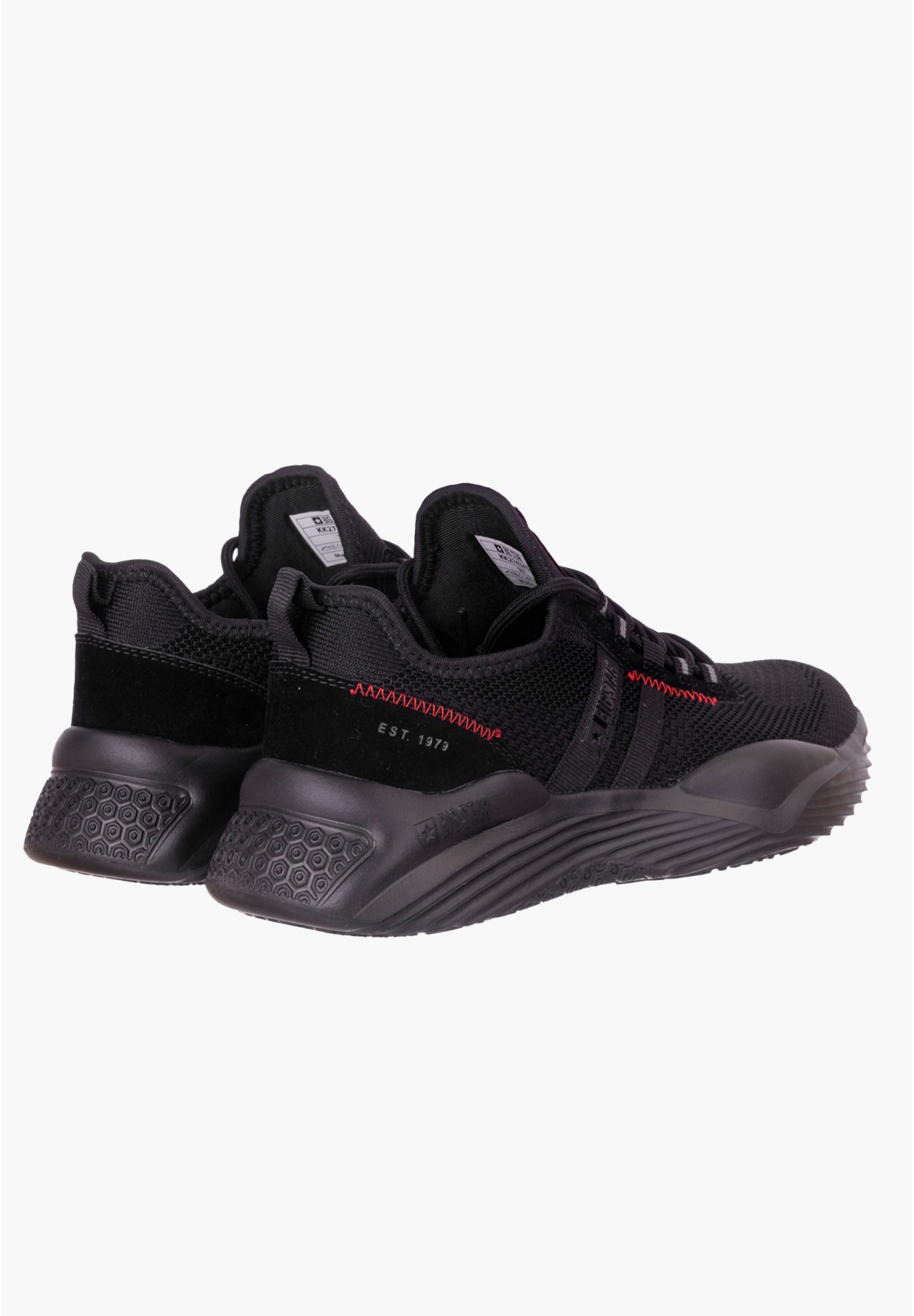 Sneakersy Męskie Big Star Czarne KK174255