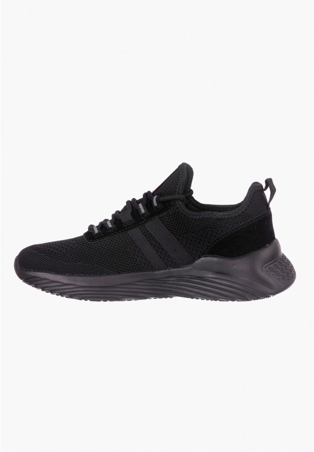 Sneakersy Męskie Big Star Czarne KK174255