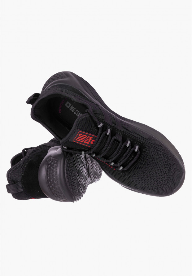 Sneakersy Męskie Big Star Czarne KK174255