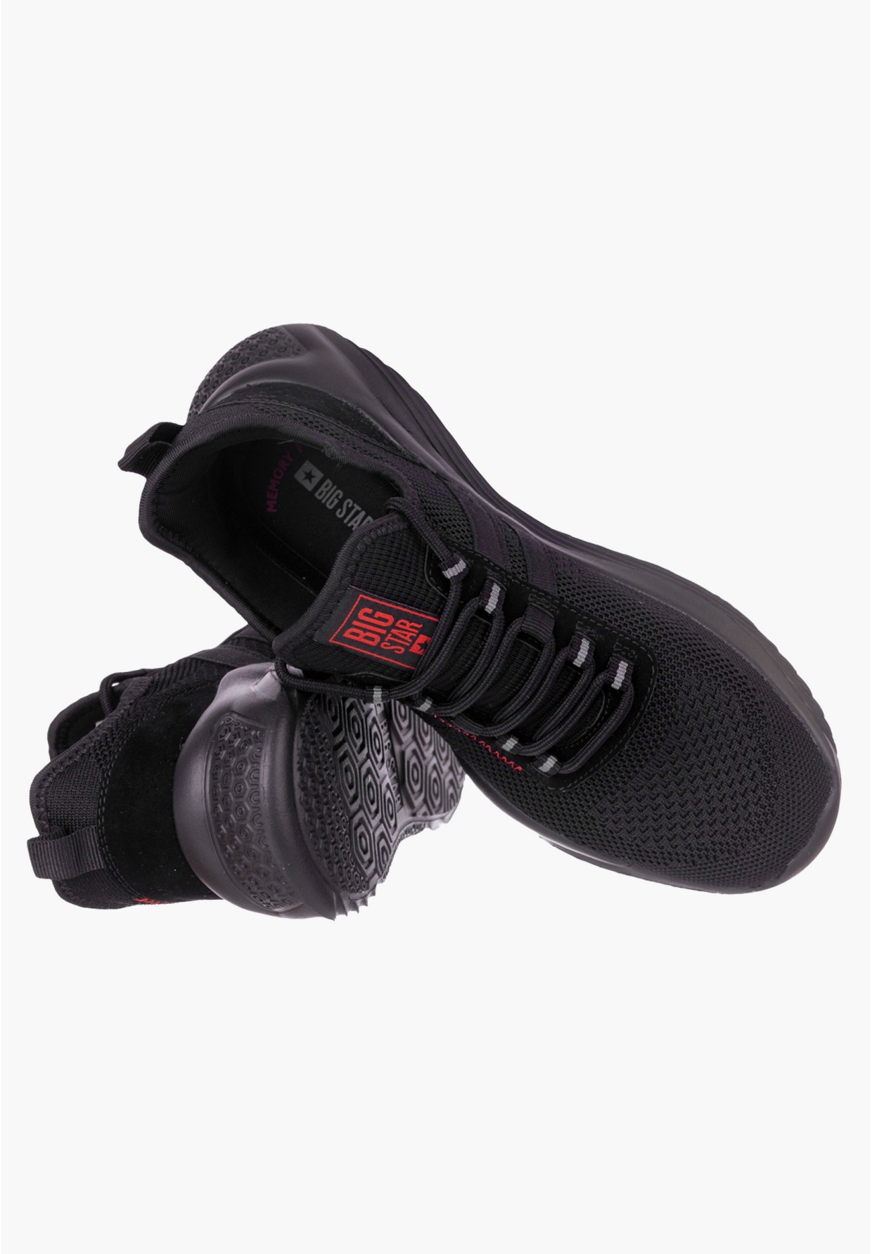 Sneakersy Męskie Big Star Czarne KK174255