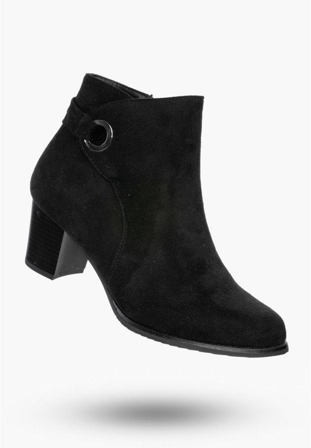 Buty Damskie Botki Czarne...