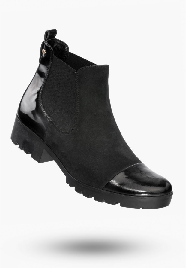 Buty Damskie Botki Czarne...