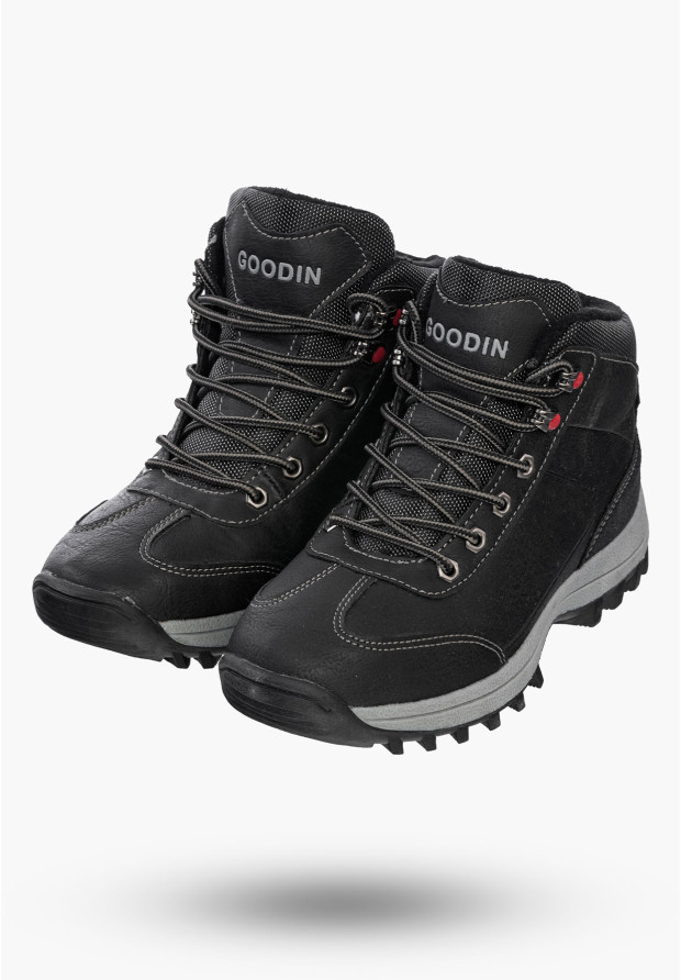Buty Damskie Botki Czarne Sportowe Na Zimę GD-PM07