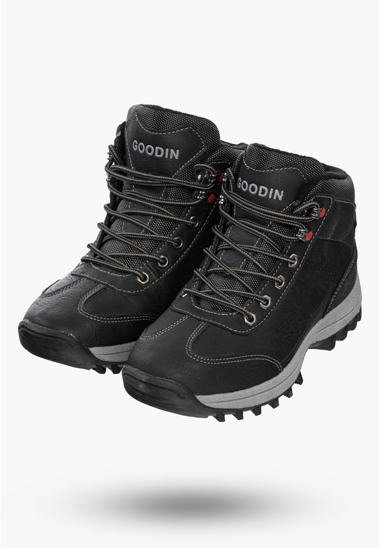 Buty Damskie Botki Czarne Sportowe Na Zimę GD-PM07