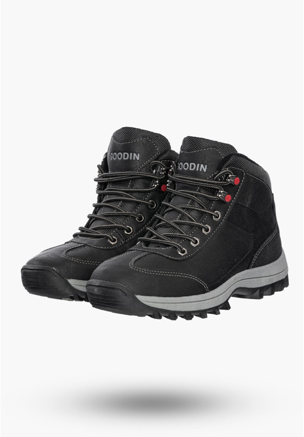 Buty Damskie Botki Czarne Sportowe Na Zimę GD-PM07