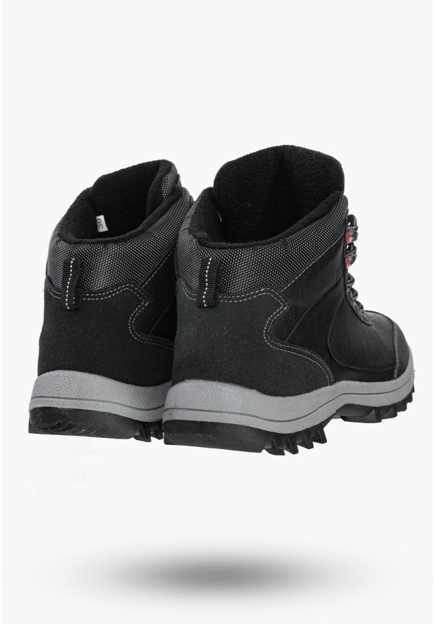 Buty Damskie Botki Czarne Sportowe Na Zimę GD-PM07