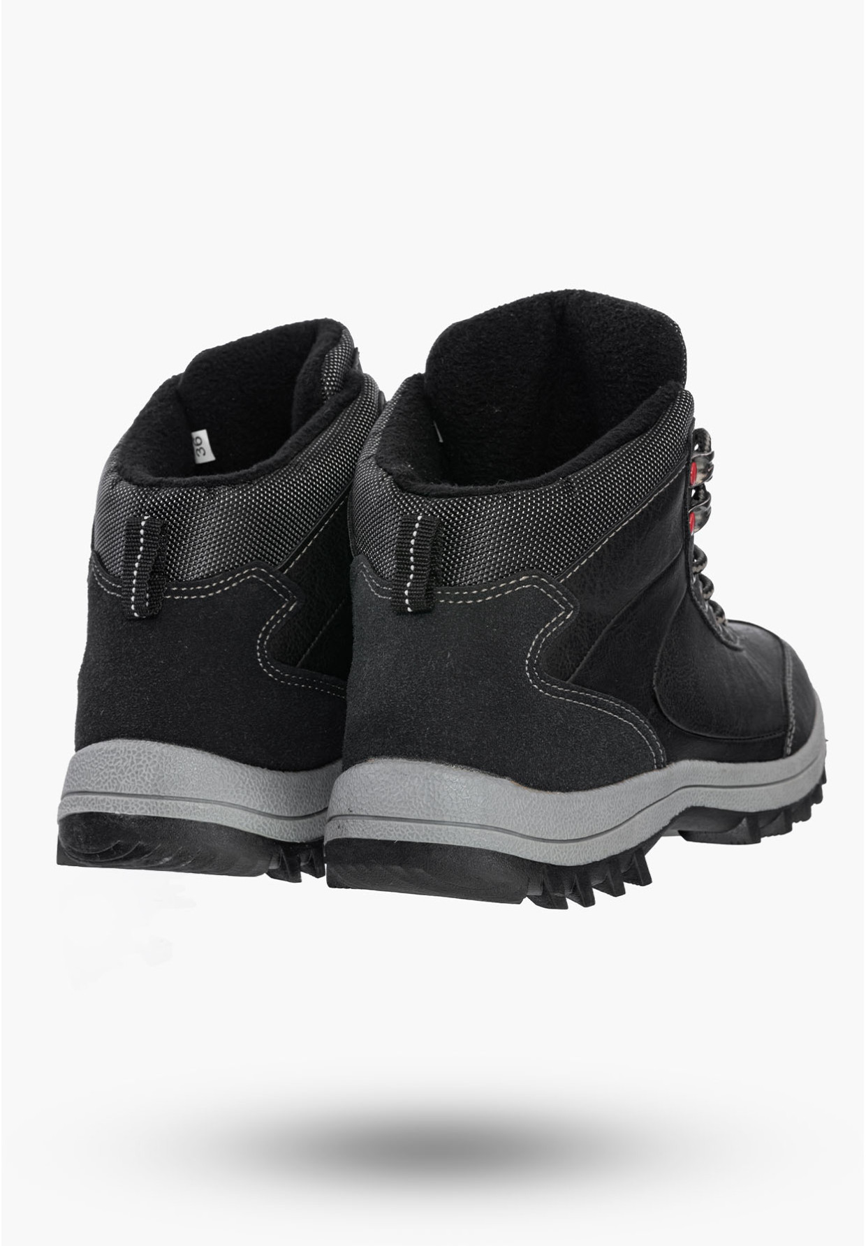 Buty Damskie Botki Czarne Sportowe Na Zimę GD-PM07