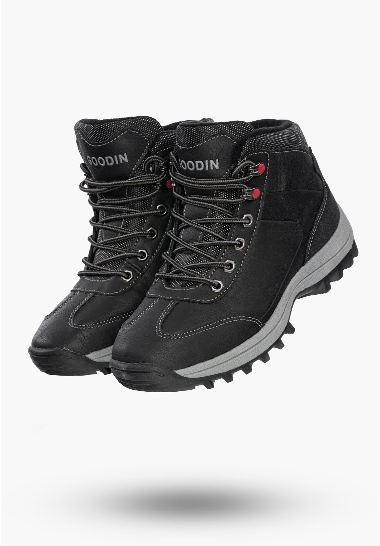 Buty Damskie Botki Czarne Sportowe Na Zimę GD-PM07