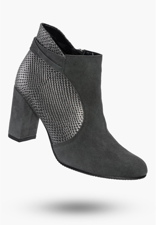 Buty Damskie Botki Popiel...