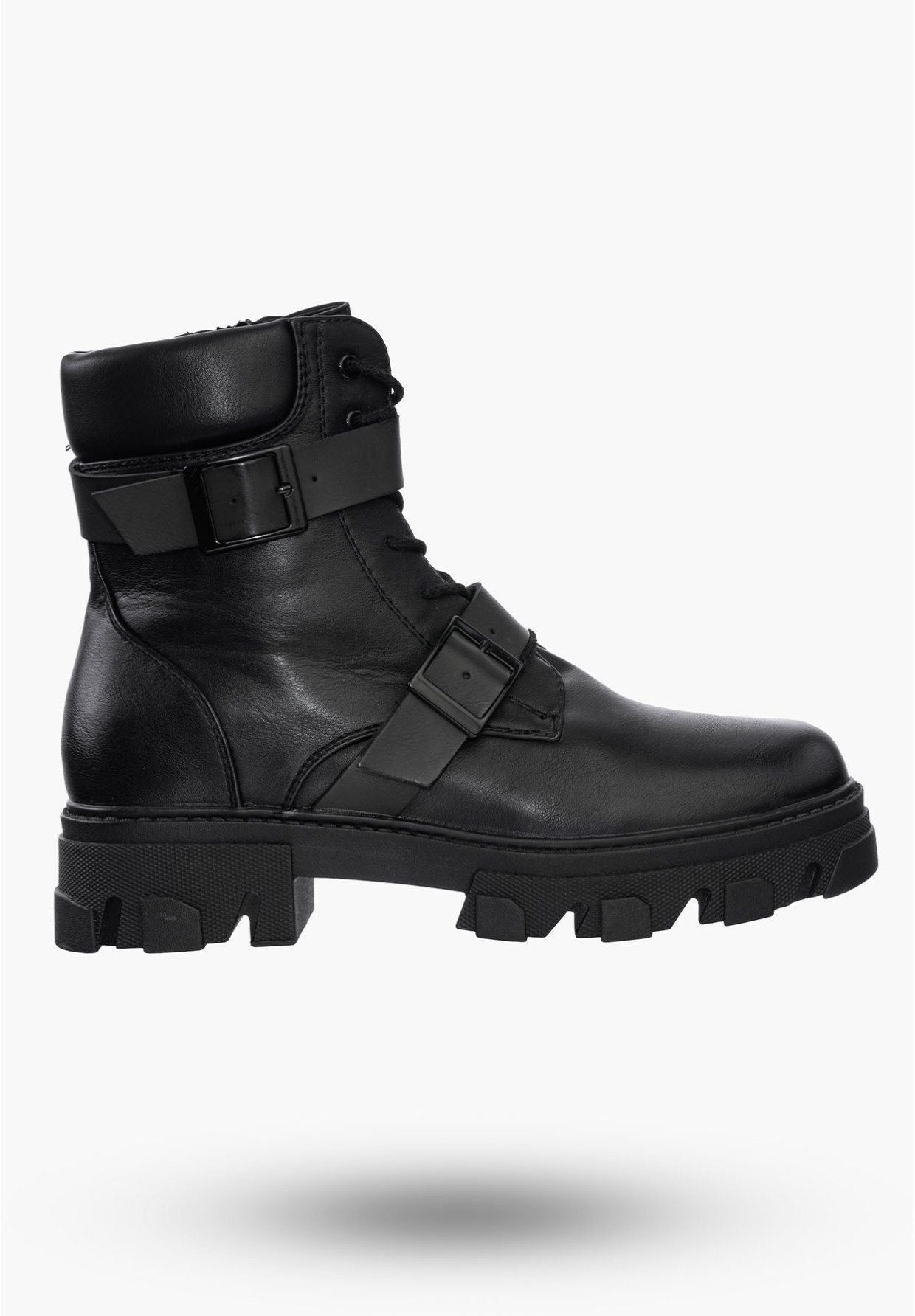 Buty Damskie Botki Workery Czarne Ocieplane Na Zimę HF230A